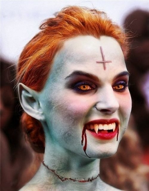 demonic vampire makeup 