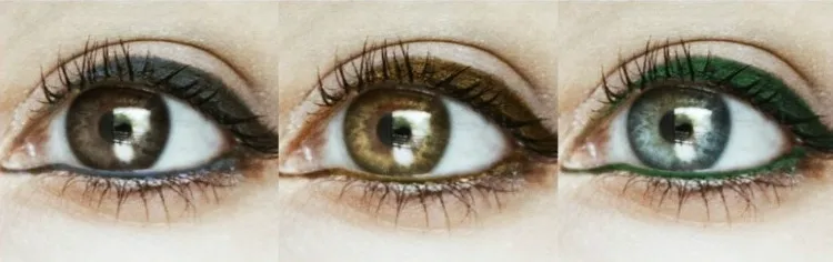 qué tonalidad de delineador utilizar para ampliar los ojos