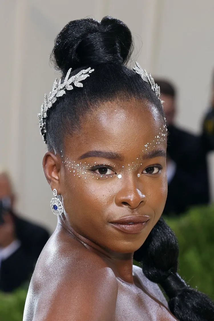 cómo usar maquillaje de ojos de cristal maquillaje de alfombra roja de cristal