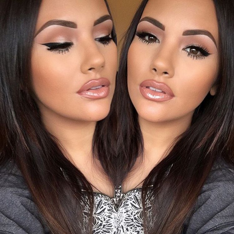 encantadora idea de maquillaje para celebración